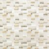 white geometric embroideried fabric from Zinc