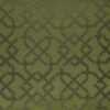 green geometric silk-satin fabric from Zinc