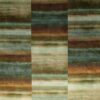 green geometric velvet-chenille fabric from Zinc