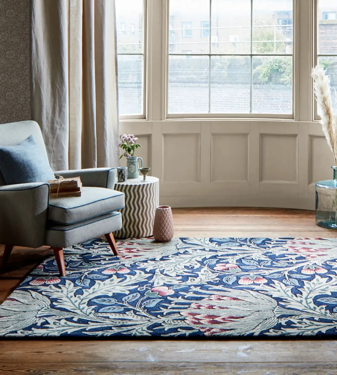 William Morris & Co Artichoke Rug Mineral (Select Size) from