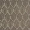 black-grey botanical jacquard fabric from Fryetts