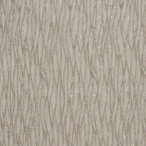 Linear Fabric - Natural by brown striped jacquard fabric from Fryetts