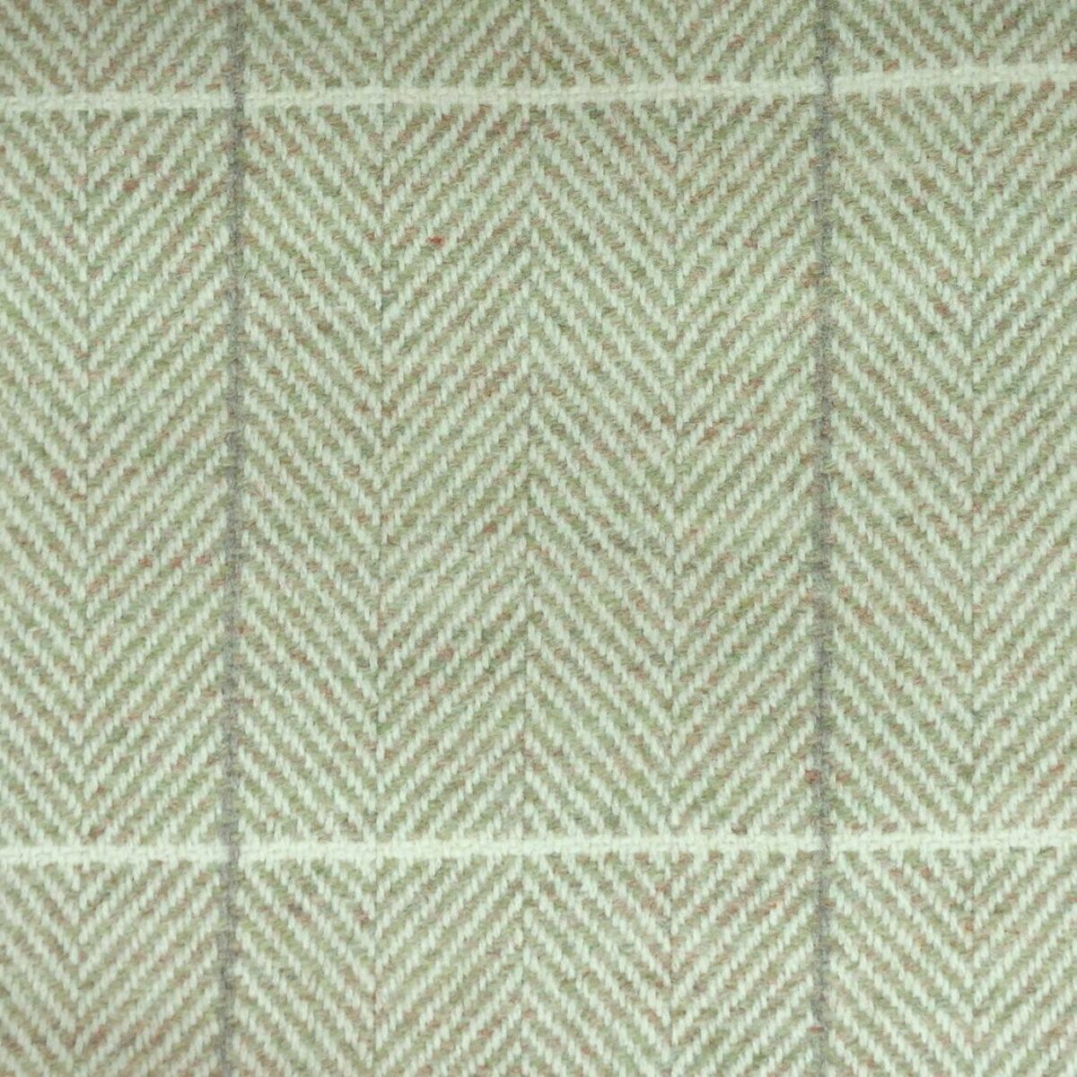 Windowpane Fabric - Forestgrass by green checked woolen fabric from Windsor & York
