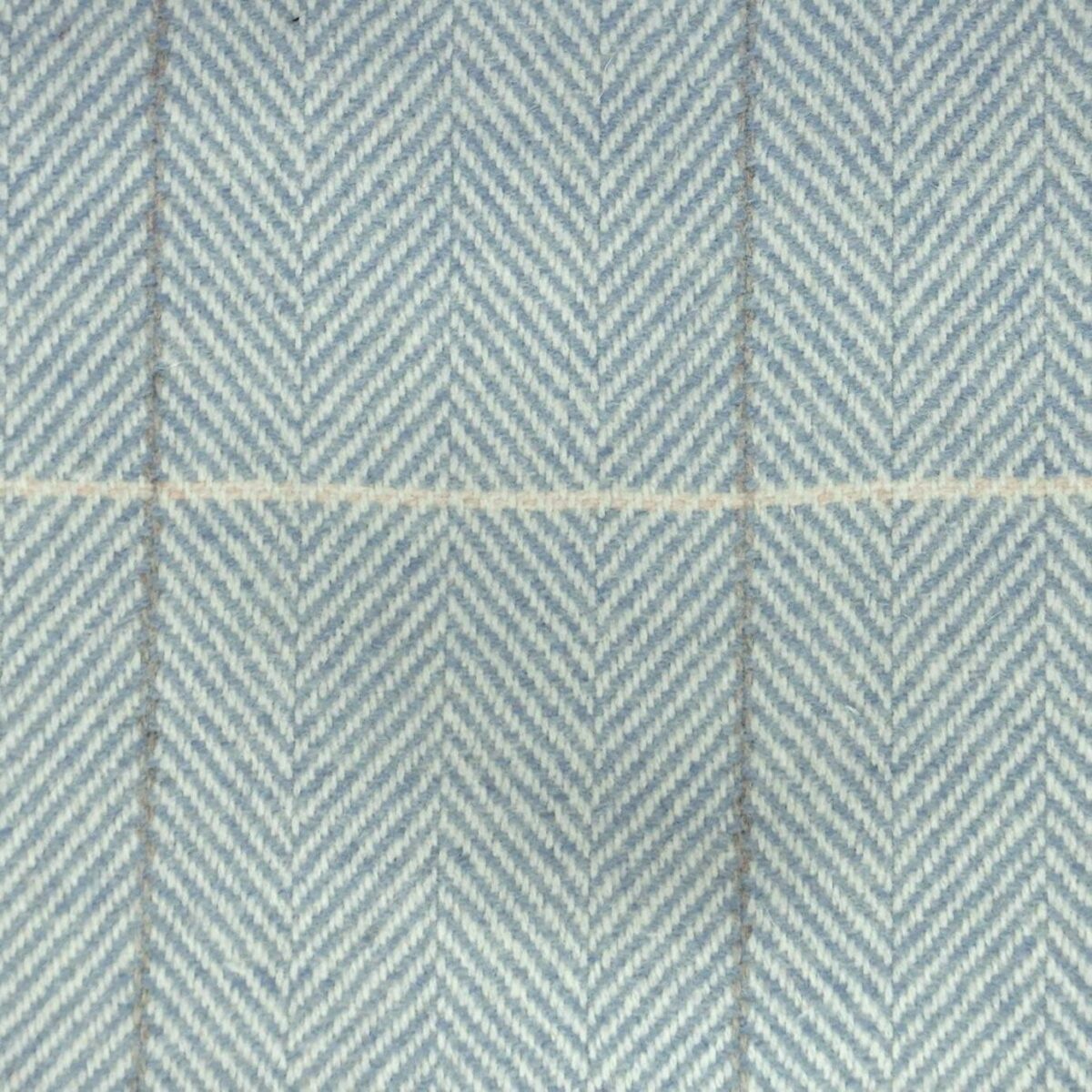 Windowpane Fabric - Fountaingrass by blue checked woolen fabric from Windsor & York