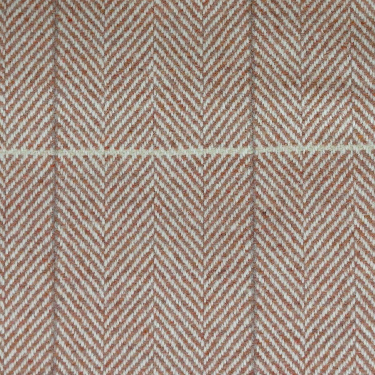 Windowpane Fabric - Ravengrass by orange checked woolen fabric from Windsor & York