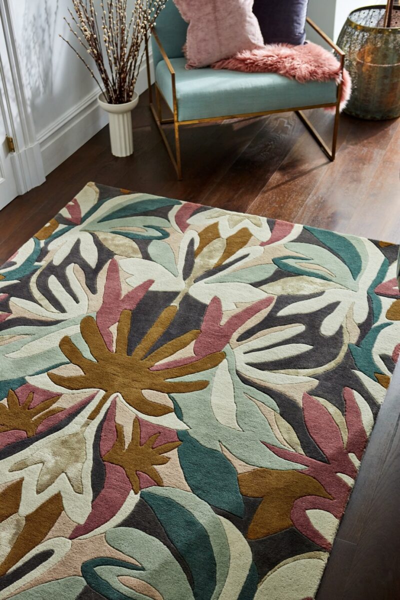 Harlequin Melora Rug Positano / Succulent / Gold (Select Size) from