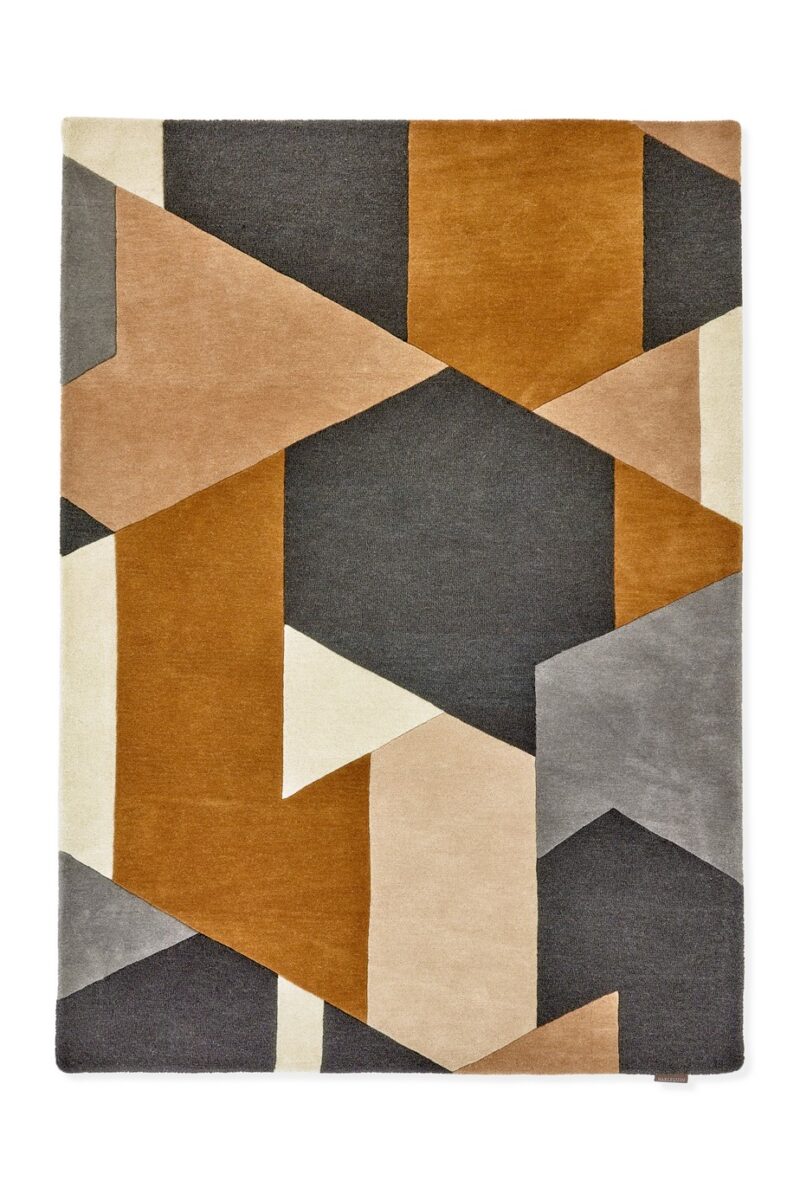 Harlequin Popova Rug Caramel / Slate / Shell (Select Size) by Harlequin Popova Rug Caramel / Slate / Shell (Select Size) from