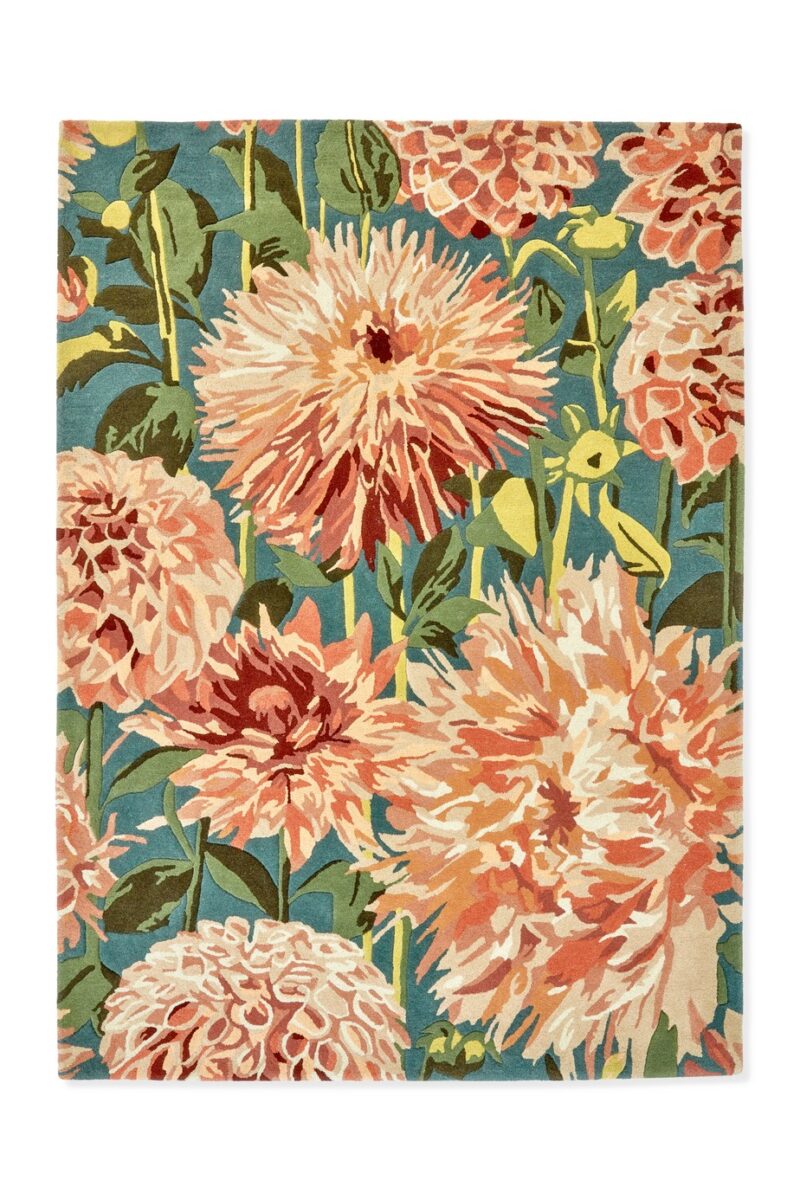 Harlequin Dahlia Rug Coral / Wilderness (Select Size) from