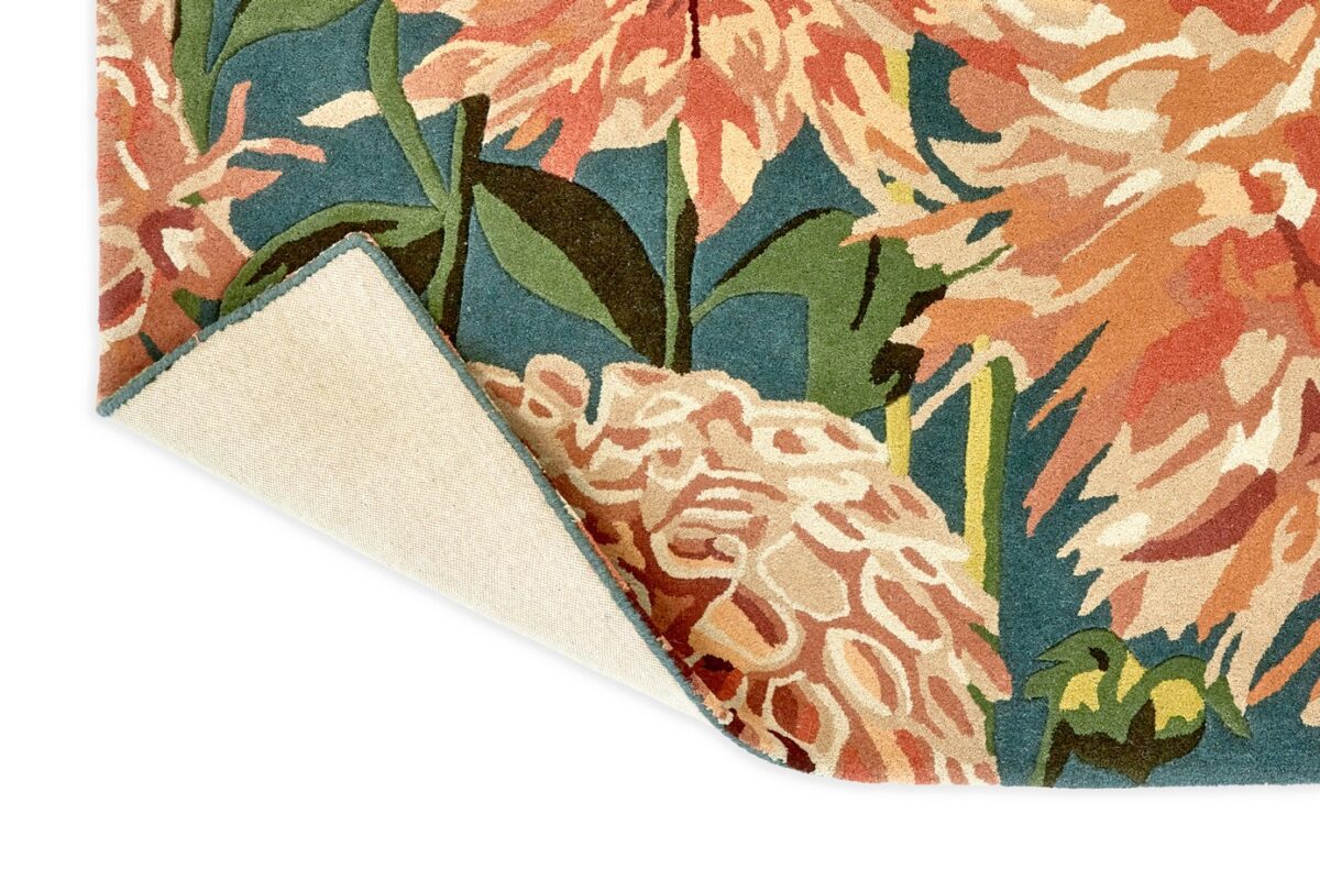 Harlequin Dahlia Rug Coral / Wilderness (Select Size) from