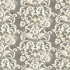 black-grey botanical cotton fabric from Designers Guild