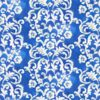 blue botanical cotton fabric from Designers Guild
