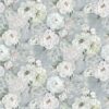 black-grey botanical cotton fabric from Designers Guild