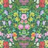 green botanical printed fabric from Designers Guild