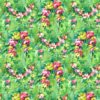 green botanical linen fabric from Designers Guild