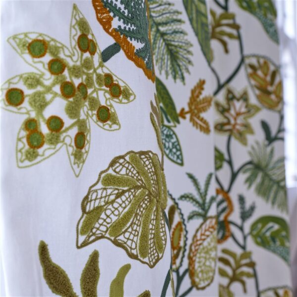 Foglia Decorativa Fabric - Moss by Foglia Decorativa Fabric - Moss from