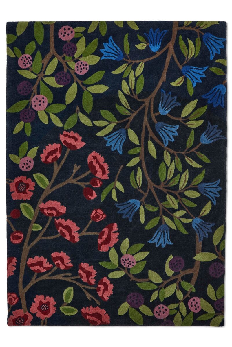 Sanderson Foraging Rug Indigo (Select Size) from