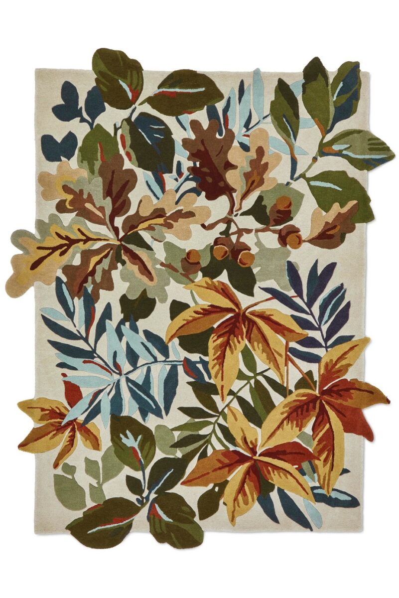 Sanderson Robins Wood Rug Russet Brown (Select Size) from