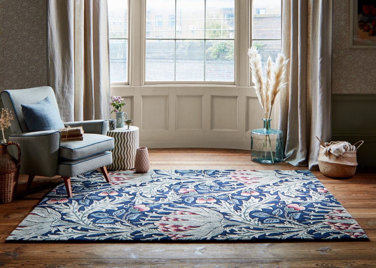 William Morris & Co Wilhelmina Rug Linen / Mustard (Select Size) by William Morris & Co Wilhelmina Rug Linen / Mustard (Select Size) from