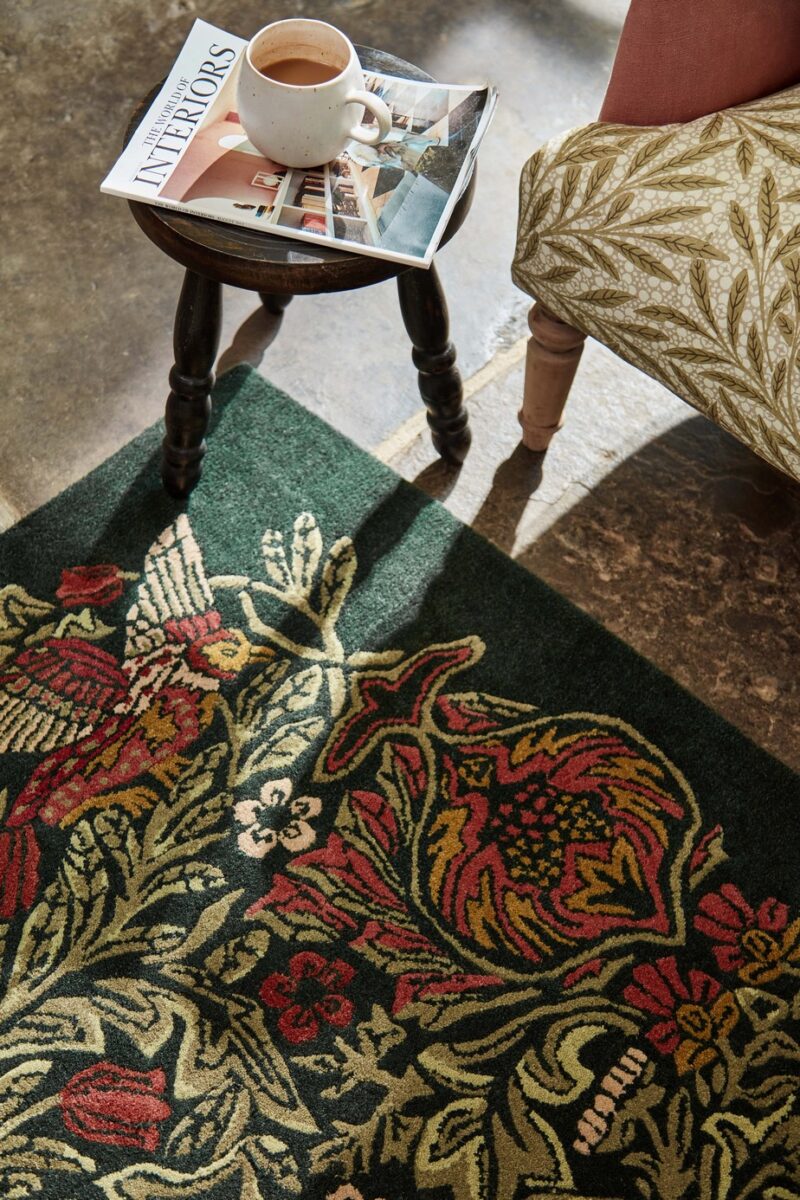 William Morris & Co Bird Rug Tump Green (Select Size) by William Morris & Co Bird Rug Tump Green (Select Size) from