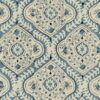 blue traditional linen fabric from Linwood Fabrics