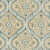 blue traditional linen fabric from Linwood Fabrics