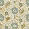 blue botanical linen fabric from Linwood Fabrics