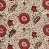red botanical linen fabric from Linwood Fabrics