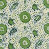 green botanical linen fabric from Linwood Fabrics