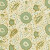 green botanical linen fabric from Linwood Fabrics