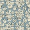 blue traditional linen fabric from Linwood Fabrics