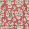 red traditional linen fabric from Linwood Fabrics