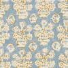 blue traditional linen fabric from Linwood Fabrics