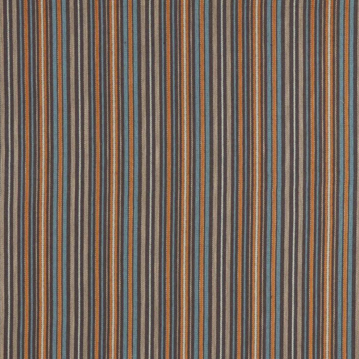 Hendrix Fabric - Noir by orange striped jacquard fabric from iLiv
