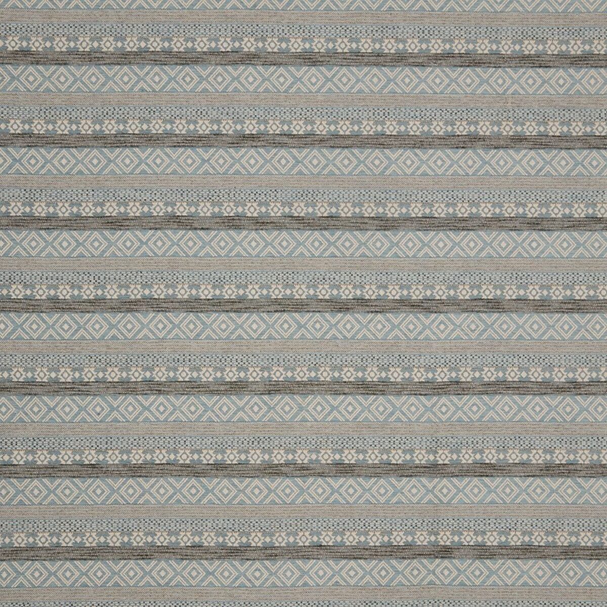 Kamakura Fabric - Haze by blue traditional jacquard fabric from iLiv