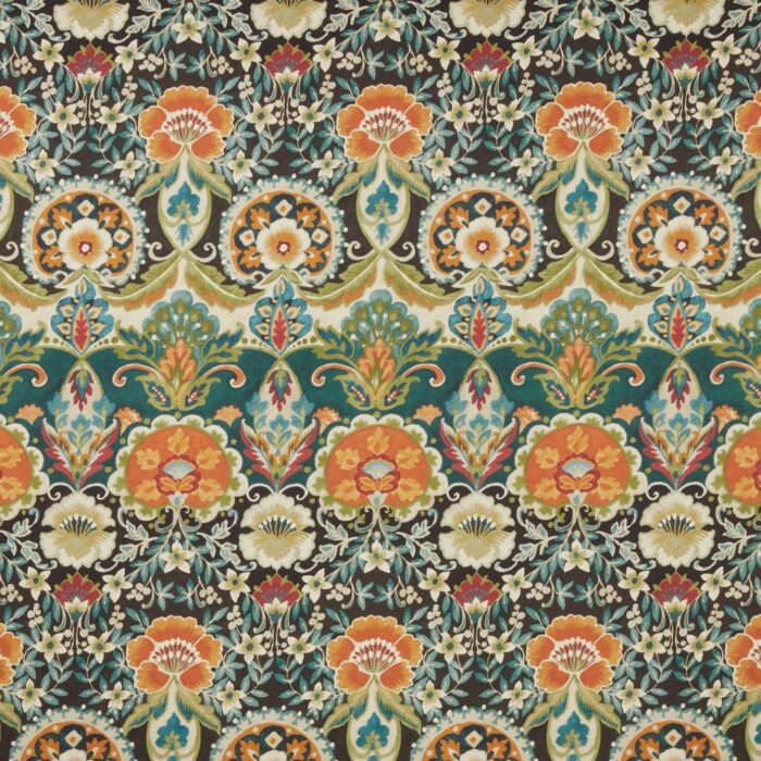 Psychedelia Fabric - Noir swatch