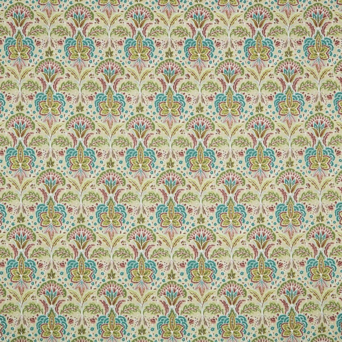 Rhapsody Fabric - Orchid by yellow botanical cotton fabric from iLiv