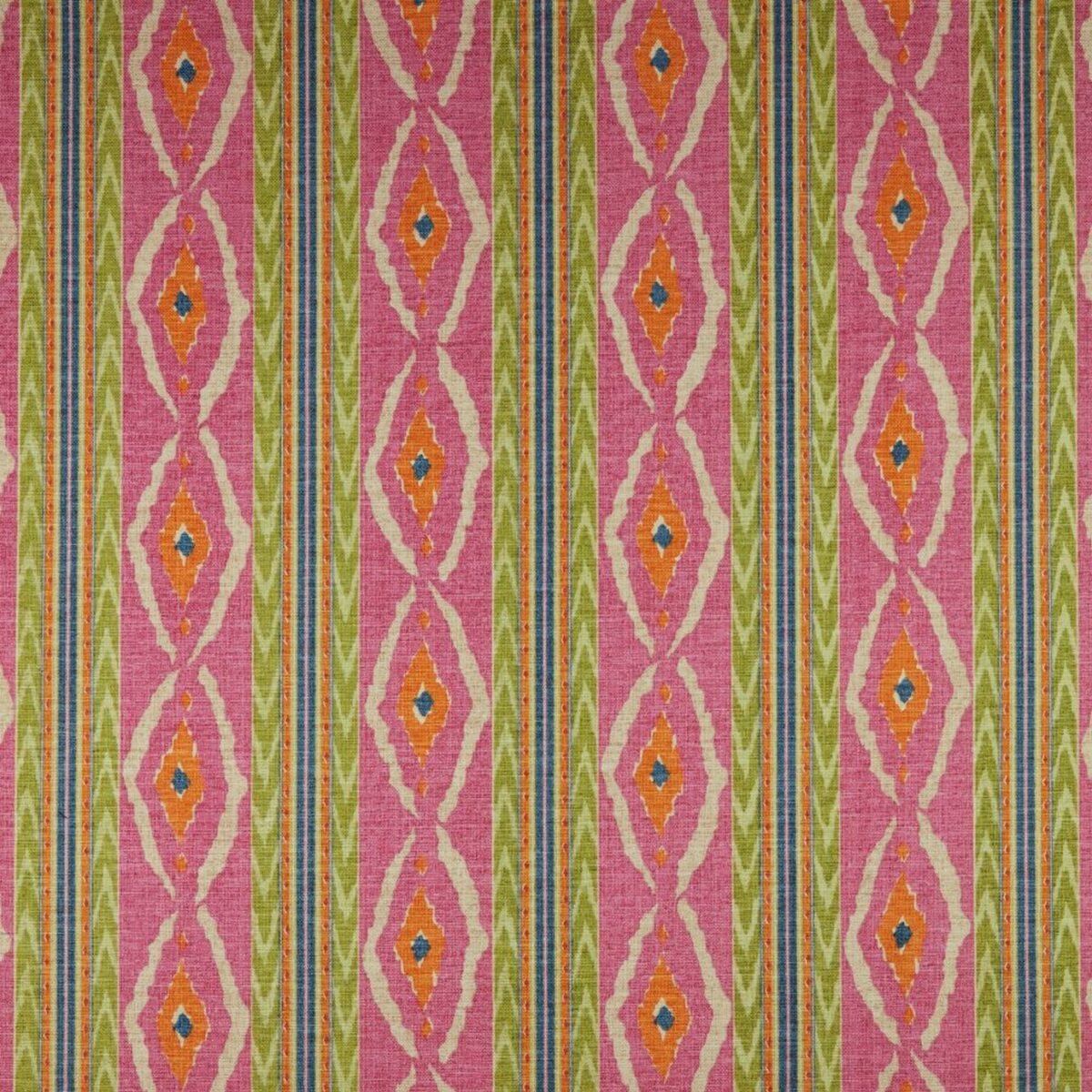 Santana Fabric - Hot Pink by pink striped woven fabric from iLiv
