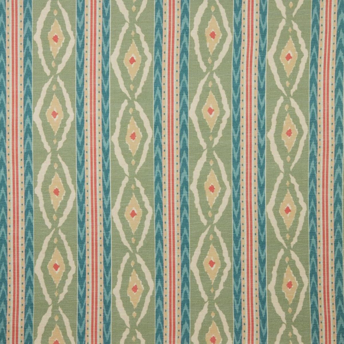 Santana Fabric - Malachite by green striped woven fabric from iLiv
