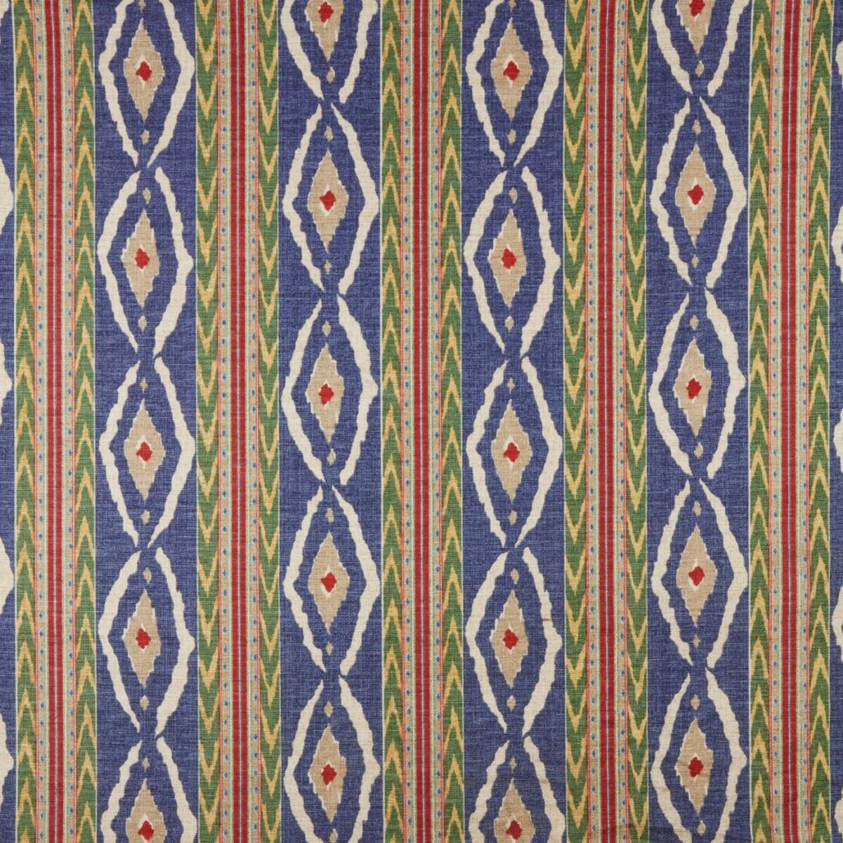Santana Fabric - Midnight by blue striped woven fabric from iLiv