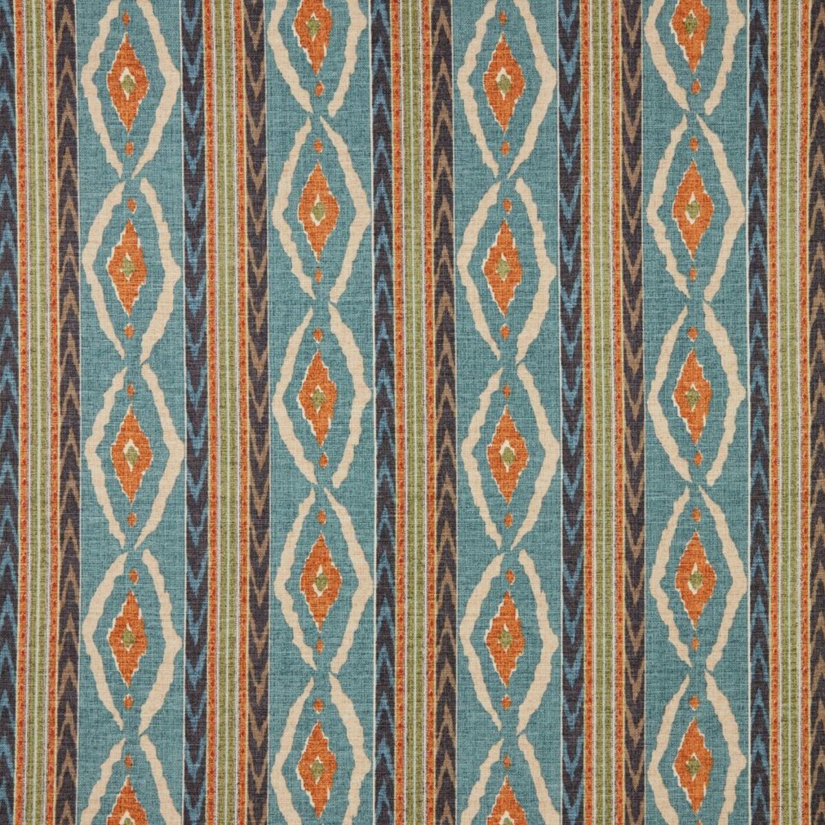 Santana Fabric - Seafoam by green striped woven fabric from iLiv