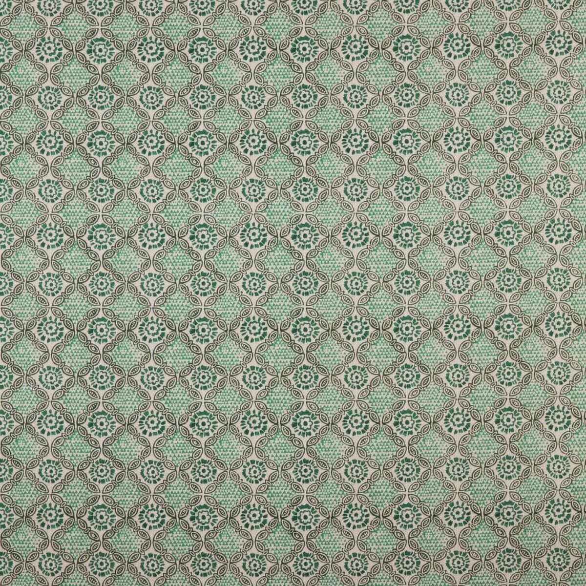 Stardust Fabric - Malachite by green botanical cotton fabric from iLiv