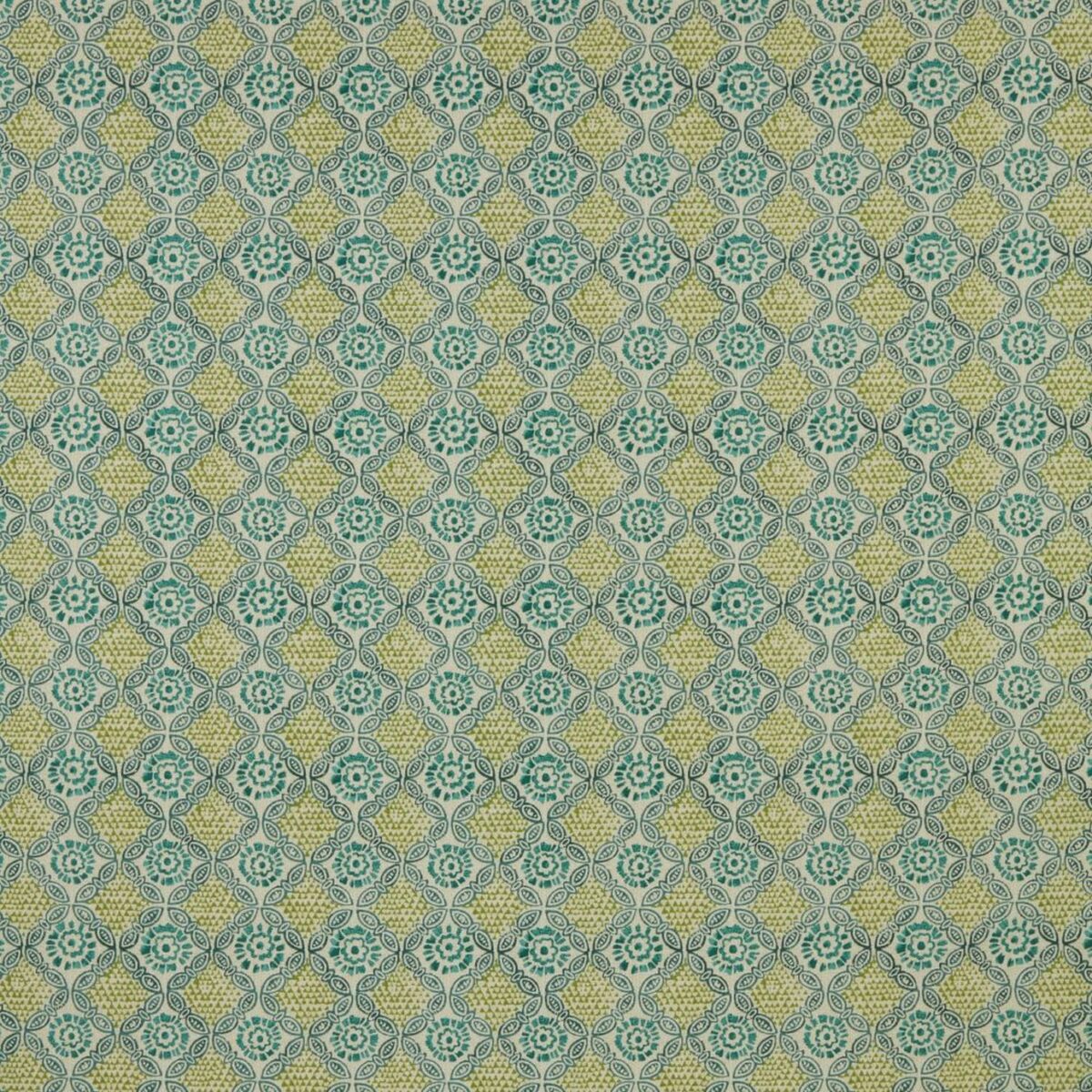 Stardust Fabric - Opal by green botanical cotton fabric from iLiv