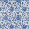 blue botanical cotton fabric from iLiv