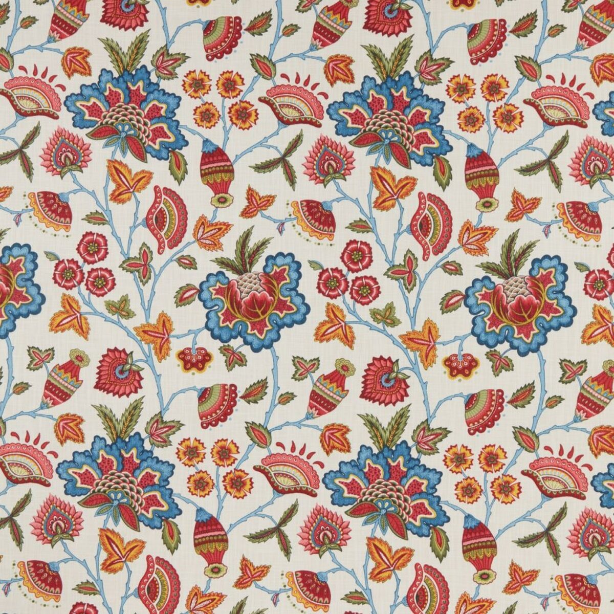 Summer Fabric - Tapestry by red botanical cotton fabric from iLiv