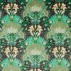 green botanical velvet-chenille fabric from iLiv