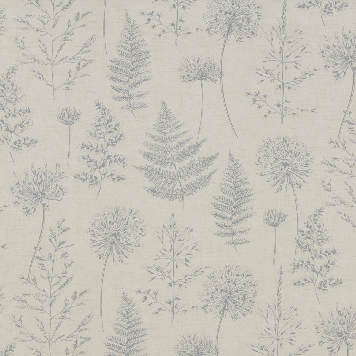 blue botanical cotton fabric from iLiv