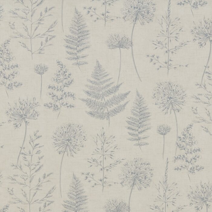 Chervil Fabric - Blue Mist swatch