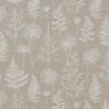 black-grey botanical cotton fabric from iLiv