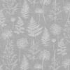 black-grey botanical cotton fabric from iLiv