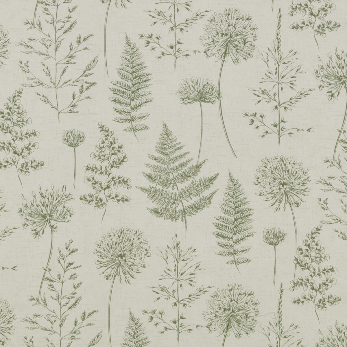 green botanical cotton fabric from iLiv